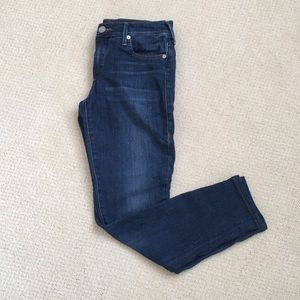 True Religion ‘Halle’ Mid Rise Super Skinny Jeans